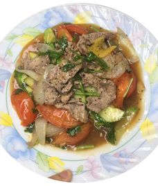 thịt bê xào hành tây