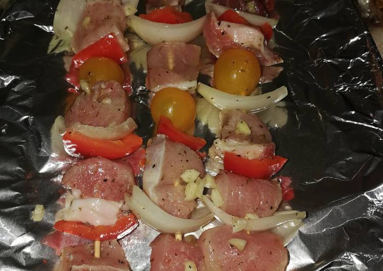 Comment Cuisiner Brochettes de porc