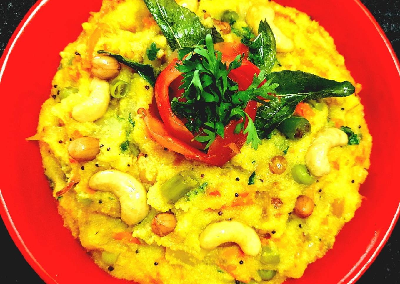 Hot Healthy Mix Veg Upma
