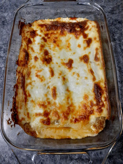 Una foto de Canelones de carne de pollo