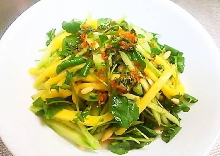 Recipe of Quick Green Mango Som Tum Style Salad