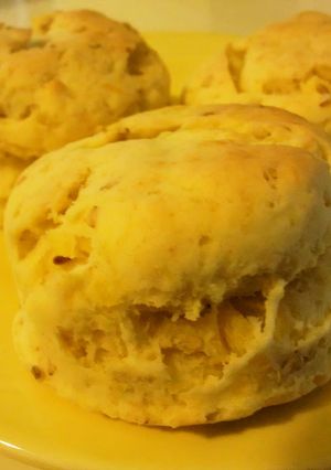 A picture of Butter-free Sweet Potato and Sesame Scone.