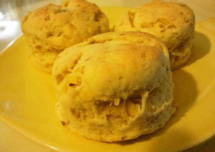 Step-by-Step Guide to Make Homemade Butter-free Sweet Potato and Sesame Scone