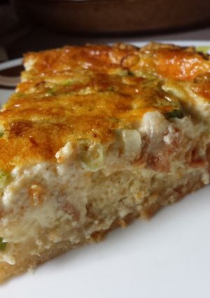 A picture of Angie's Bacon & Cheese Quiche.