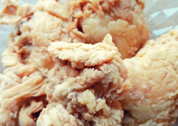 Langkah Mudah untuk Membuat Ayam Goreng Tepung 🍗🍗, Lezat Sekali