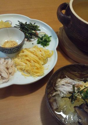 A picture of Chicken Rice from Amami-Oshima.