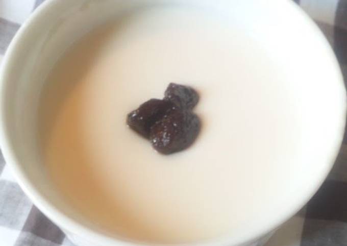 Simple & Healthy! Sake Lees Custard Pudding recipe main photo