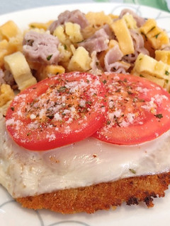 Una foto de Milanesa de soja a la Napolitana