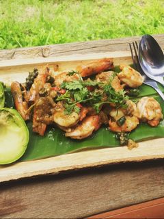 รูปของ กุ้งผัดกระเทียมพริกไทย