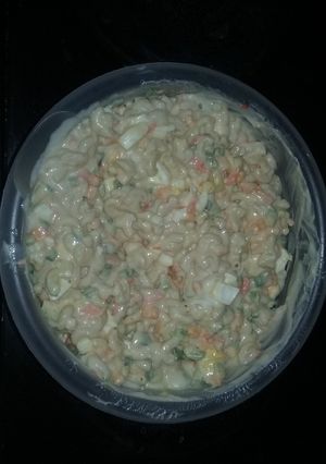 A picture of Momma's Macaroni Salad.