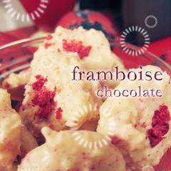 A picture of Simple Raspberry Chocolates For Valentines Day.