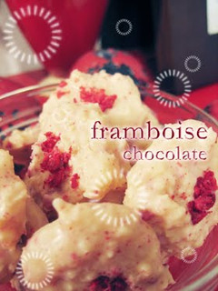A picture of Simple Raspberry Chocolates For Valentines Day.