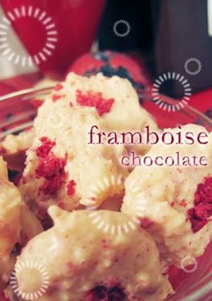 A picture of Simple Raspberry Chocolates For Valentines Day.