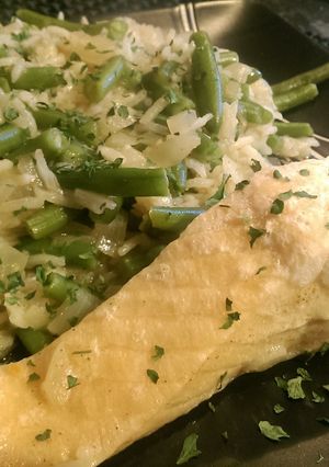 A picture of Thai Salmon Rice.