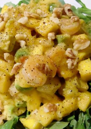A picture of Caribbean Shrimp, Mango, and Avocado Salad.