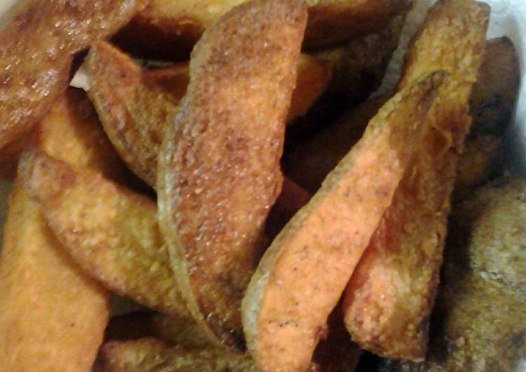 Recipe of Tasty twice cooked tater wedges