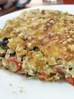 Una foto de Tarta de ricota y vegetales (sin masa)