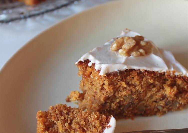 Tarta de zanahoria clásica o saludable