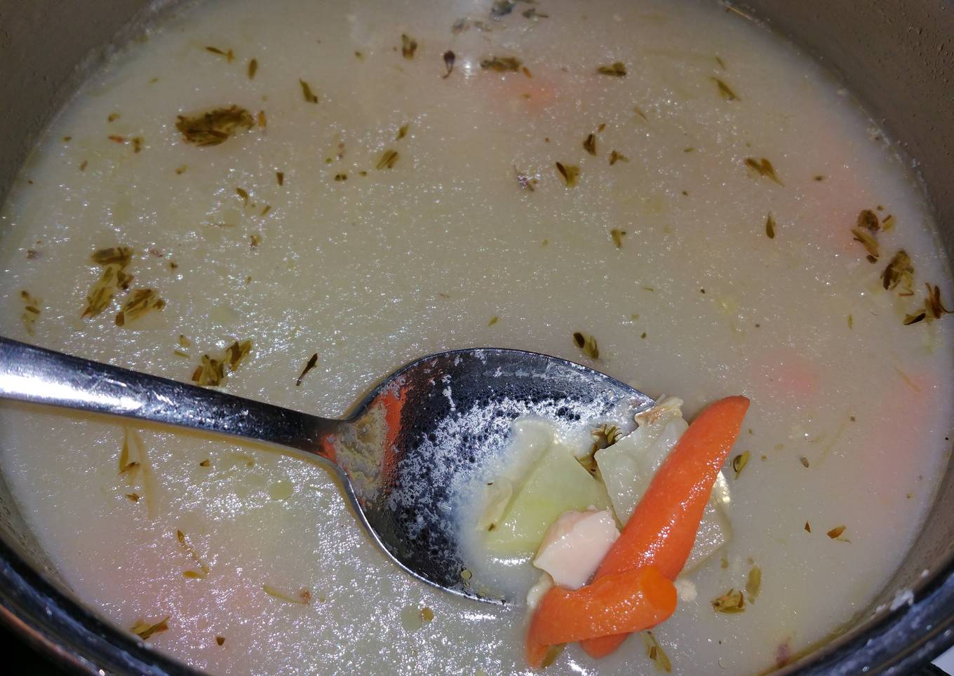 Rhode Island Style Clam Chowder (made inland, no dairy)