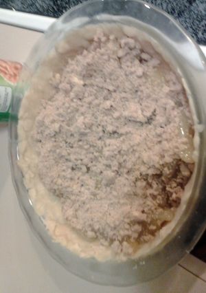 A picture of Dutch apple pie.