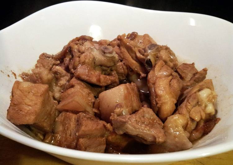 Easiest Way to Prepare Super Quick Homemade AMIEs CHICKEN and PORK ADOBO