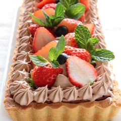A picture of For Valentine's Day Chocolate Tart.