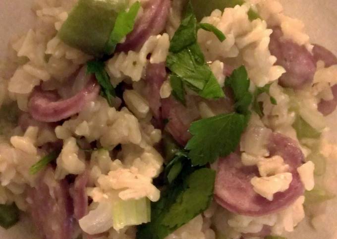 Steps to Prepare Ultimate Dirty Rice With Andouille Sausage for Types of Food