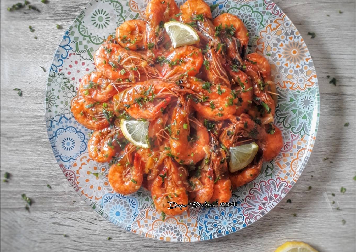 Udang Saus Garlic Honey Lemon