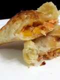 Salmon And Peach Puff Pastry Snack