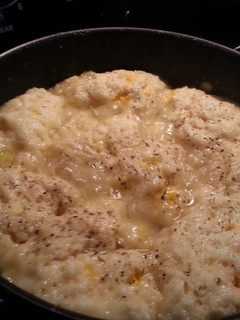 A picture of Best ever leftover chicken or turkey and dumplings.