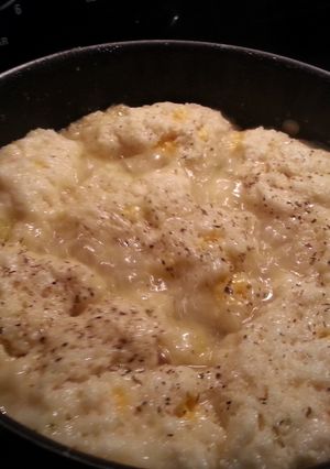 A picture of Best ever leftover chicken or turkey and dumplings.