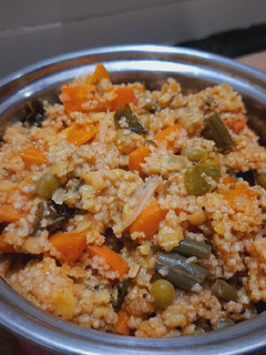 தினை வெஜ் தேங்காய் பால் சாதம்(veg thinai sadam recipe in tamil) செய்முறை முக்கிய புகைப்படம்