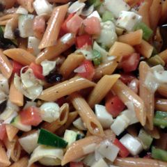 A picture of Veggie Penne Pasta Salad.