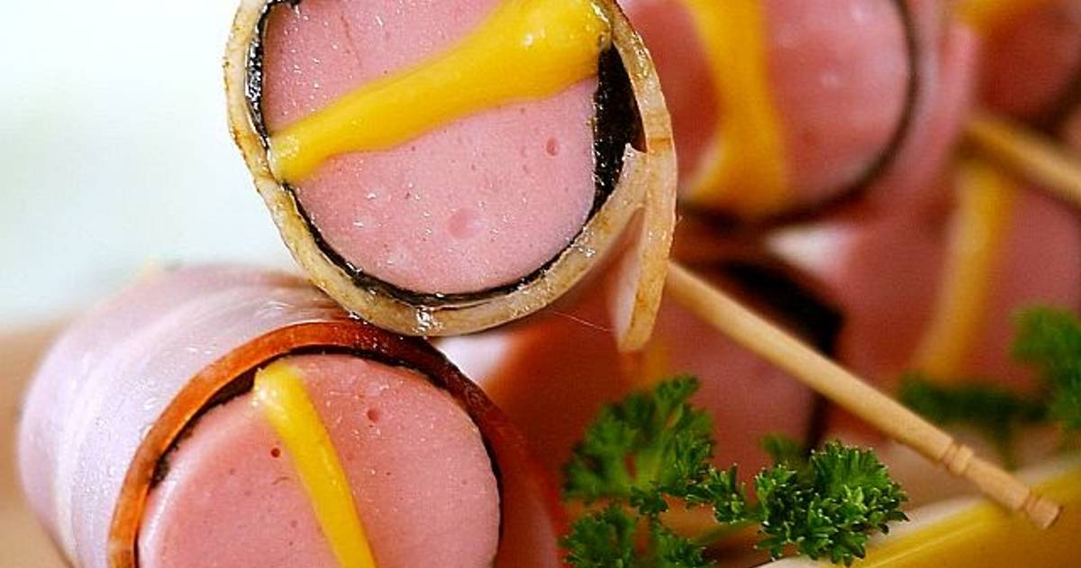 Fish Sausage Nori Seaweed Bacon Rolls Recipe by cookpad.japan Cookpad