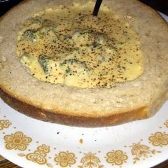 A picture of Broccoli Cheddar cheese bowl's.