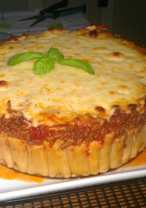 A picture of Rigatoni Pie.