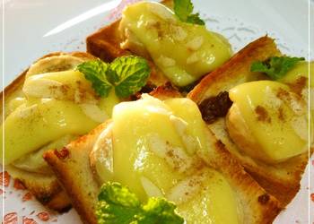 Popular Cuisine Cheese on Raisin Banana Toast Most Delicious Popular Cuisine Cheese on Raisin Banana Toast Most Delicious