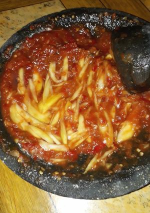 Foto resep Sambal mangga muda