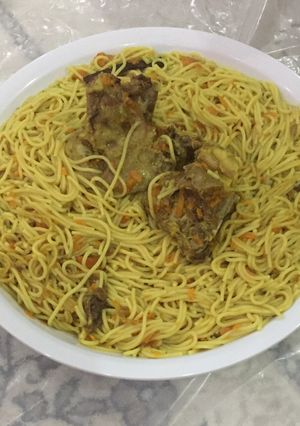 صورة لوصفة سباغيتي باللحم