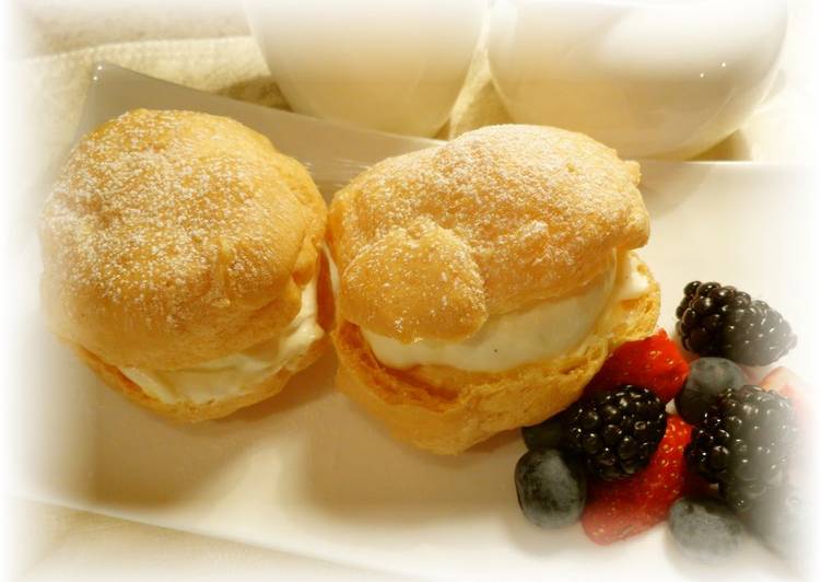 How to Prepare Yummy Crispy Cream Puffs - Use up Whole Eggs!