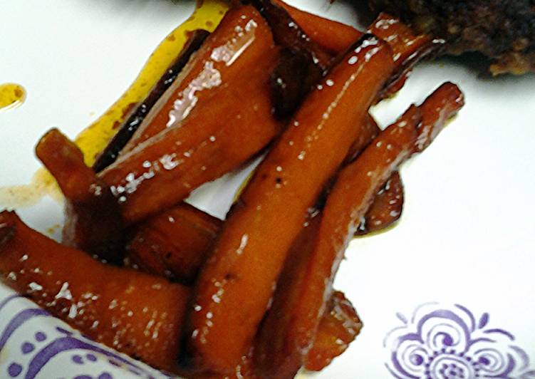 Recipe of Super Quick Homemade Pan roasted carrot sticks stove top