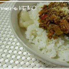 A picture of [Farmhouse Recipe] Dry Curry with Eggplant.