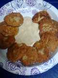 Garlicky Cheesy fried tuna biscuits