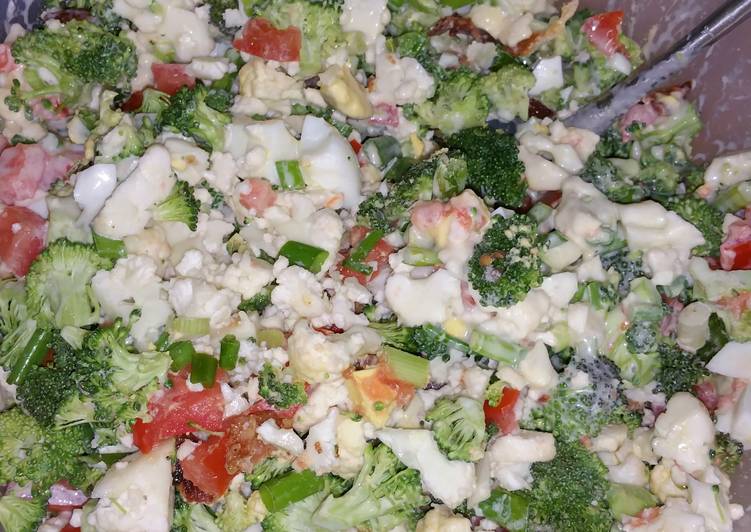 Steps to Make Perfect Broccoli and Cauliflower Salad