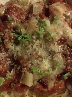 A picture of Eggplant Parmesan.