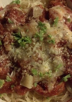 A picture of Eggplant Parmesan.
