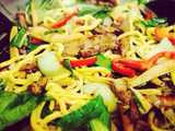 chicken bok choy udon