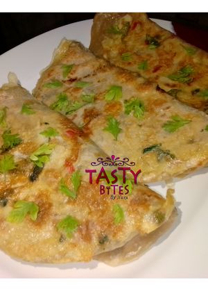 A picture of Egg paratha.