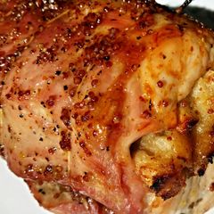 A picture of Bacon and Apple Stuffed Pork Loin.
