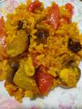 Arroz con chipirones y setas